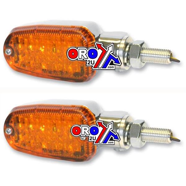 UNIVERSAL INDICATORS ALUMINUM POLISHED, LED, E MARKED, 2 WIRE