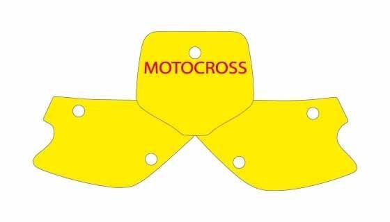 WHITE BACKGROUNDS KAWASAKI KX80 98-00, KX85 01-13, KX100 98-13