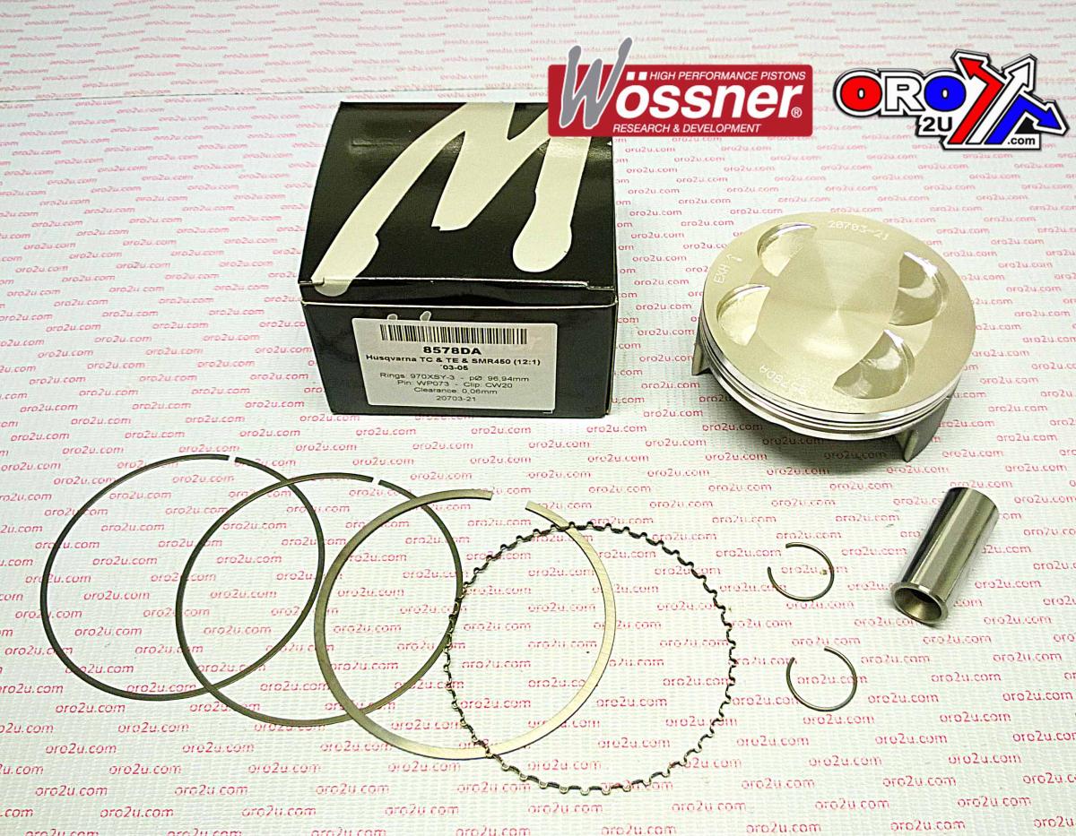 PISTON KIT 03-05 HUS 450 97.00 8578DC WOSSNER HUSQVARNA