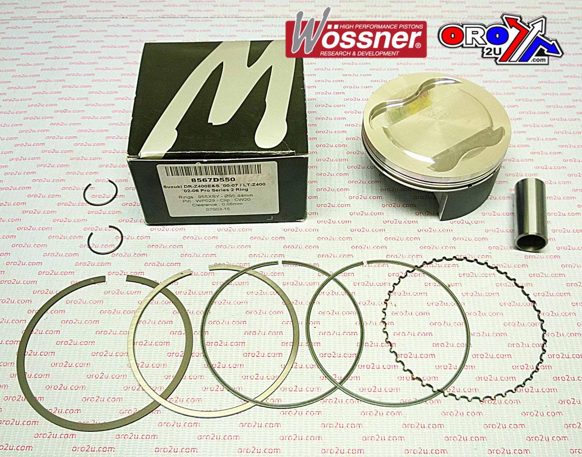 WOSSNER 95.5mm FORGED PISTON KIT SUZUKI DR-Z400 00-23, LT-Z400 03-14
