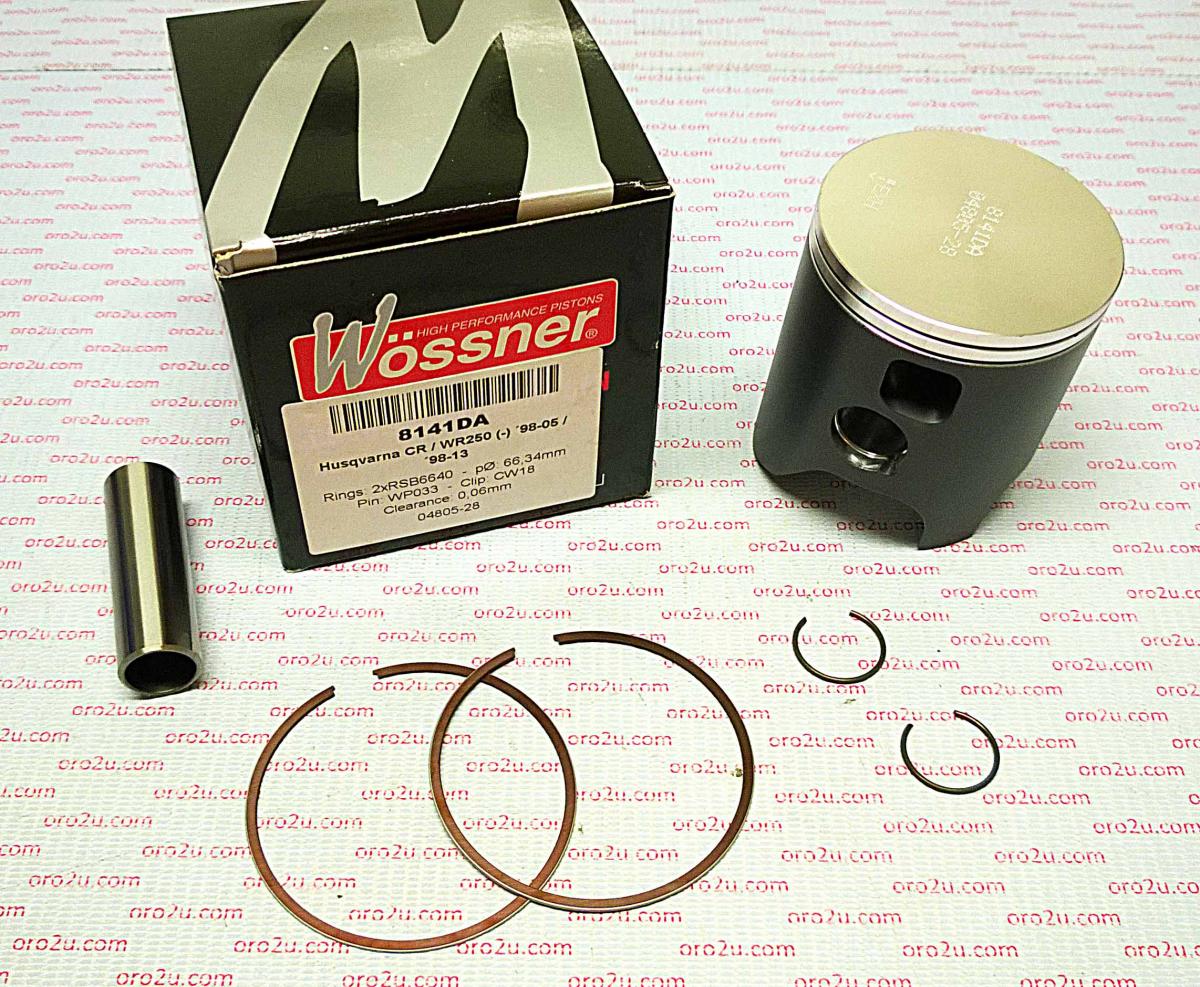 PISTON KIT 98-12 CR250 WR250 WOSSNER 8141DA HUSQVARNA