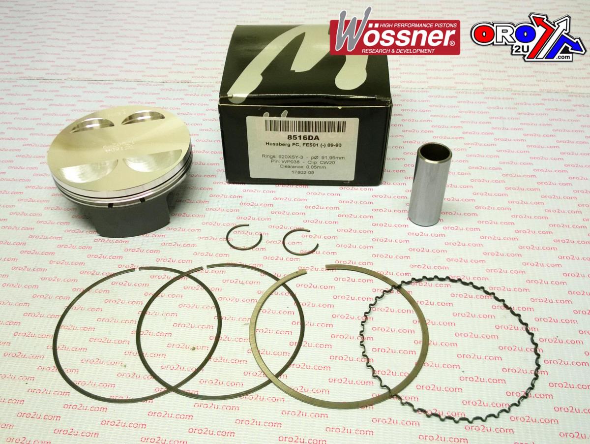 WOSSNER 91.9mm FORGED PISTON KIT C, HUSABERG FC/FE 501 1989-1993