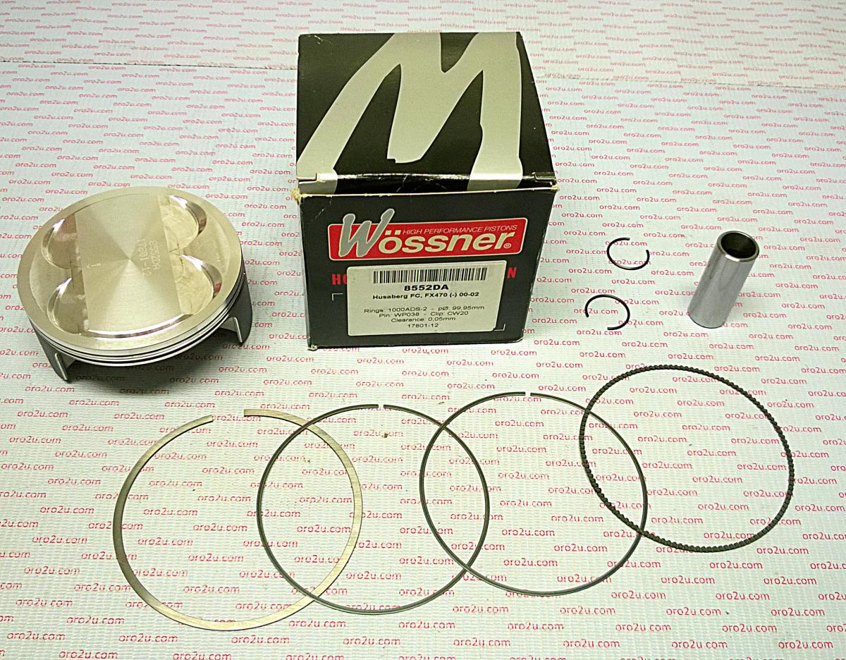 WOSSNER 99.95mm PISTON KIT A, HUSABERG FC470 00-01, FE470 00-02, FX470 00-02