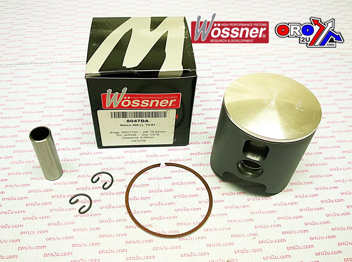 PISTON 73-81 MAICO 400 77.50 FORGED WOSSNER 8047D050 KIT