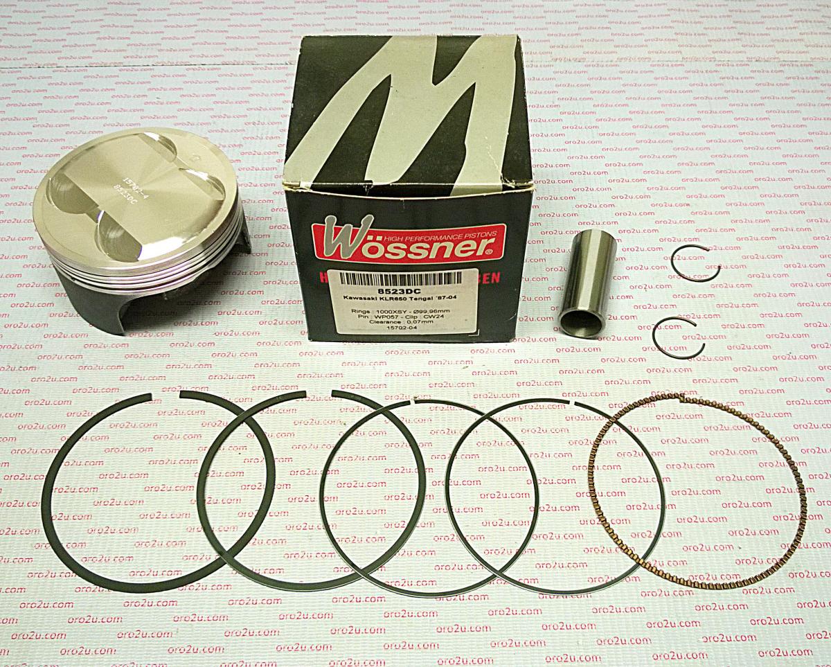 PISTON KIT 87-04 KLR650 100.00 FORGED WOSSNER 8523DA