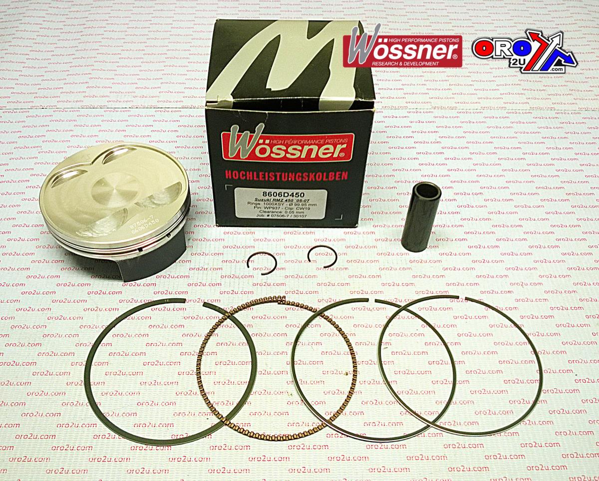 WOSSNER 95.46mm PISTON KIT B, SUZUKI RM-Z450 2005-2007