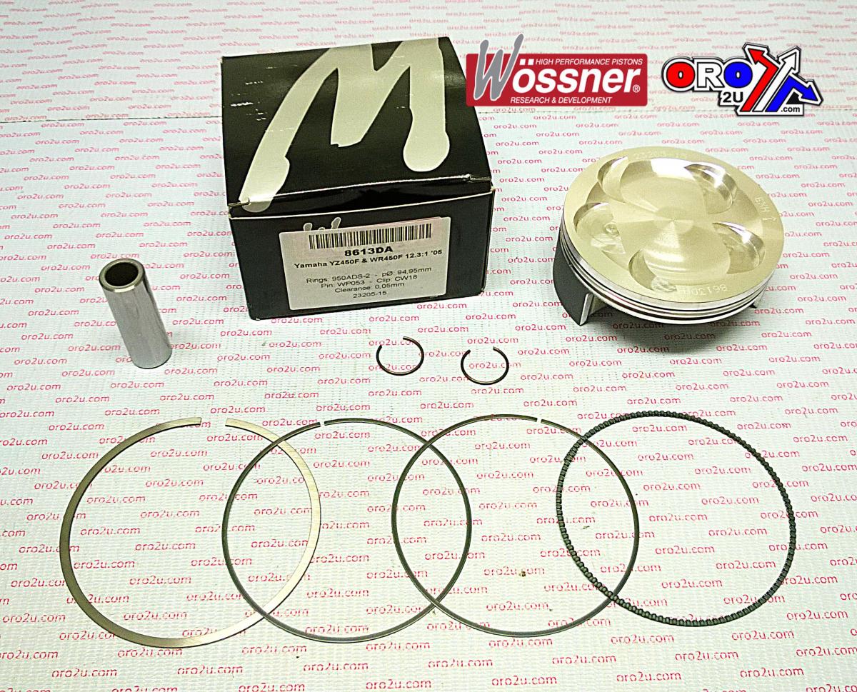 PISTON KIT 05 YZF/WR450F 95.00 WOSSNER 8613DA