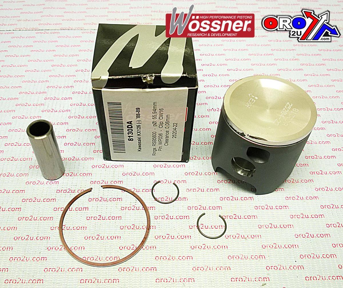 WOSSNER 55.96mm PISTON KIT KAWASAKI KX125 1988-1989