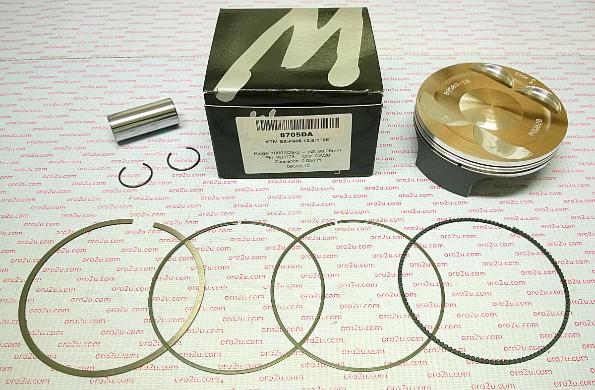 WOSSNER 100mm FORGED PISTON KIT C, KTM SX-F 505 07-09, SX 505 ATV 09-10