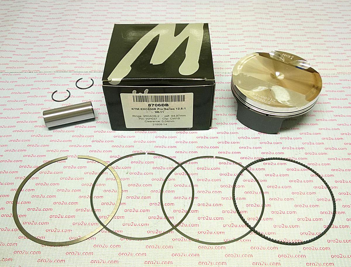 PISTON KIT EXC-R530 KTM HC 95 FORGED WOSSNER 8706DC
