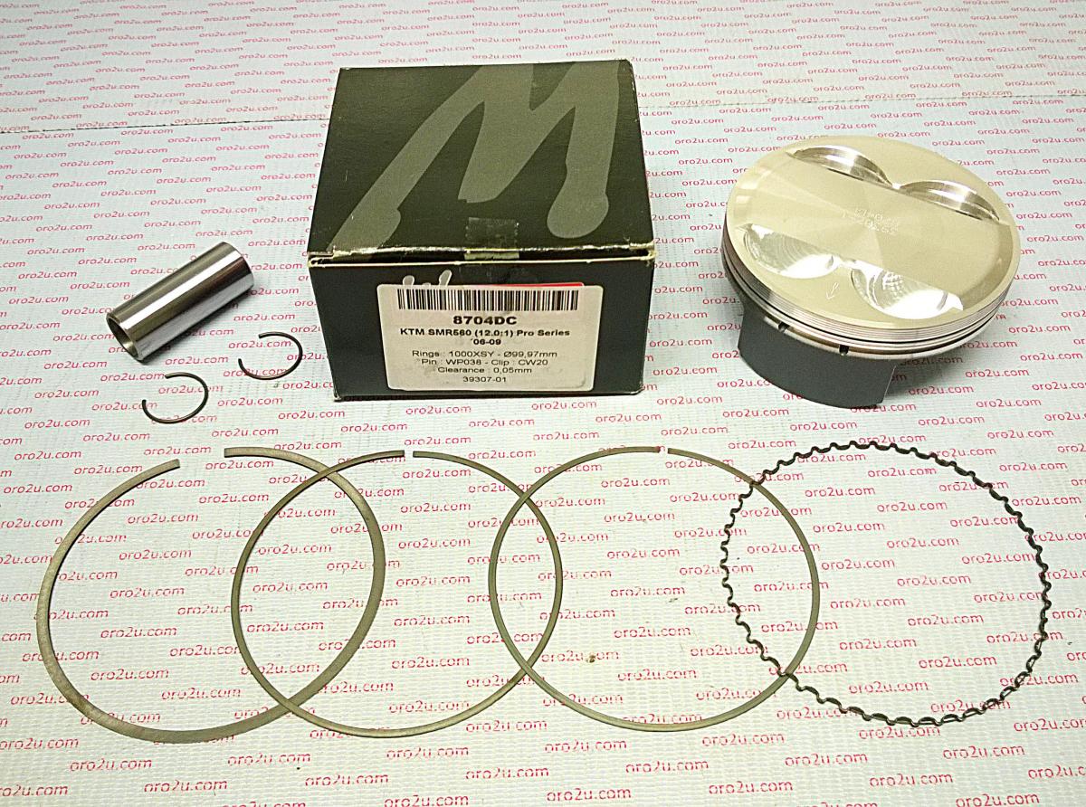 PISTON KIT SMR560 KTM HC.100 FORGED 8704DB WOSSNER