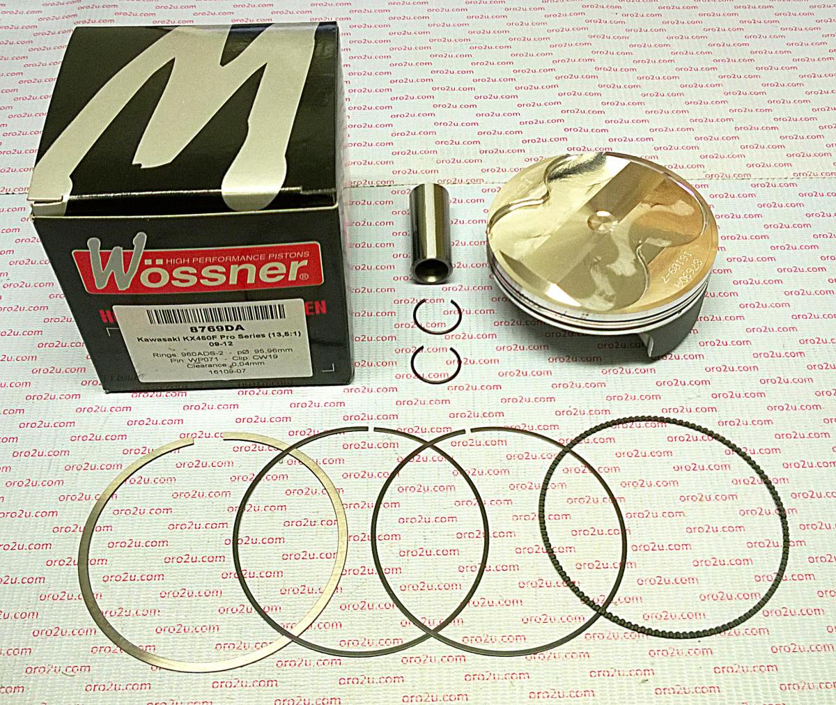 PISTON KIT 09-12 KXF450 HC 96 FORGED WOSSNER 8769DA