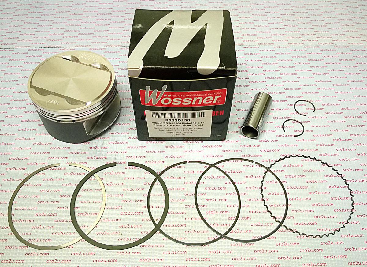 PISTON KIT DR600 DR650 96.00 FORGED WOSSNER 8503D100