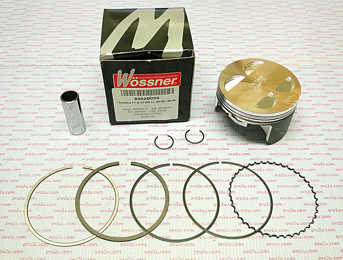 PISTON KIT XT350 TT350 86.00 FORGED WOSSNER 8502DA