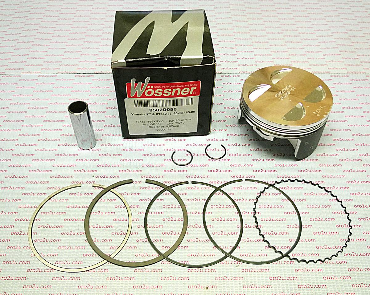 PISTON KIT XT350 TT350 87.00 FORGED WOSSNER 8502D100