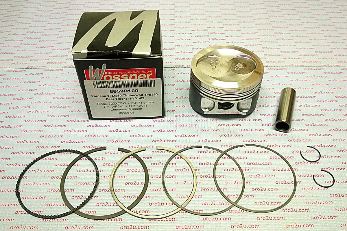 PISTON KIT YFM YFB250 72.50 WOSSNER FORGED 8659D150