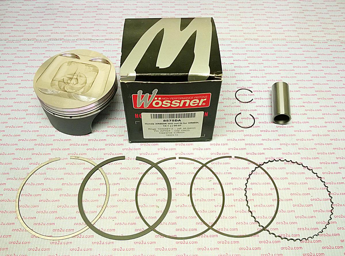 WOSSNER 101mm FORGED PISTON KIT HONDA XR650R 2000-2007