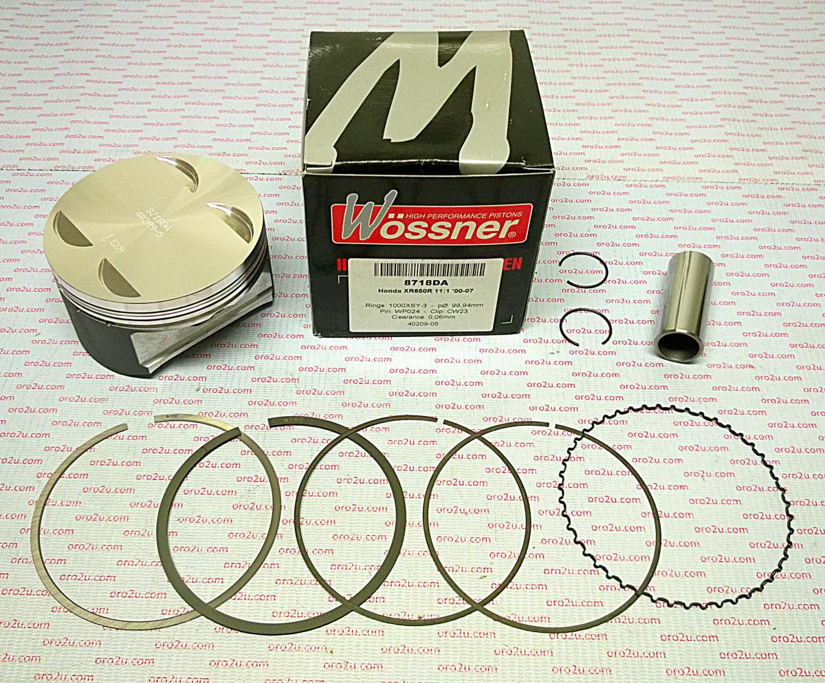 WOSSNER 100mm FORGED HC PISTON KIT A, HONDA XR650R 2000-2007