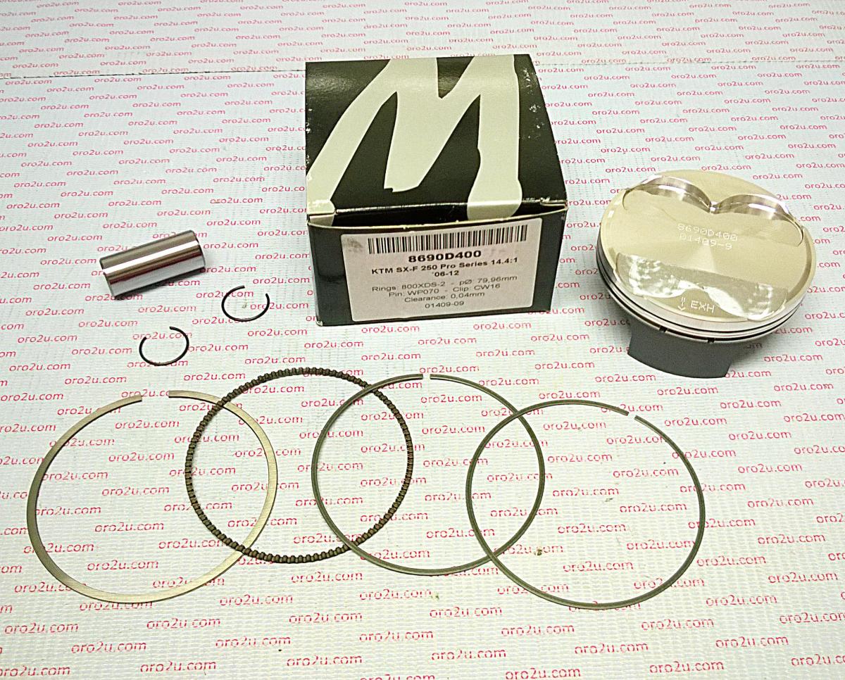 WOSSNER 76mm HC PISTON KIT B, KTM 250 SX-F 06-10, EXC-F 07-13, XC-F 07-13