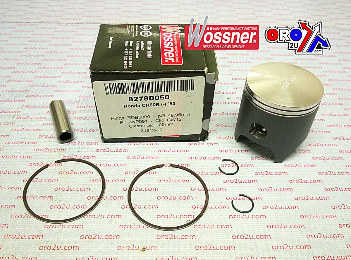 WOSSNER 51mm FORGED PISTON KIT HONDA CR80 1983
