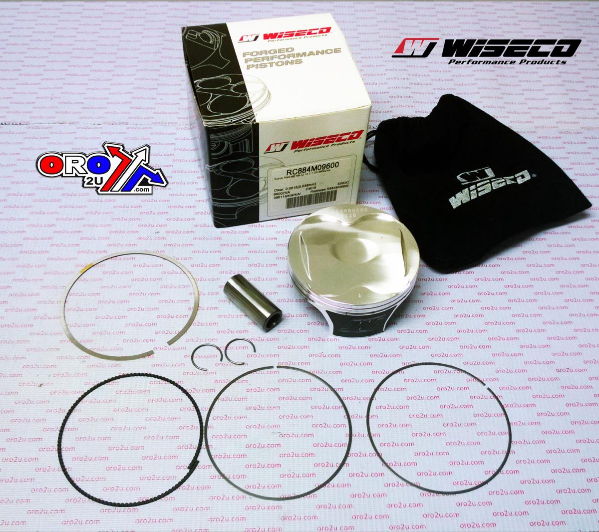 WISECO 96mm PISTON KIT SUZUKI RM-Z450 08-12, RMX450Z 10-18, Racers Choice