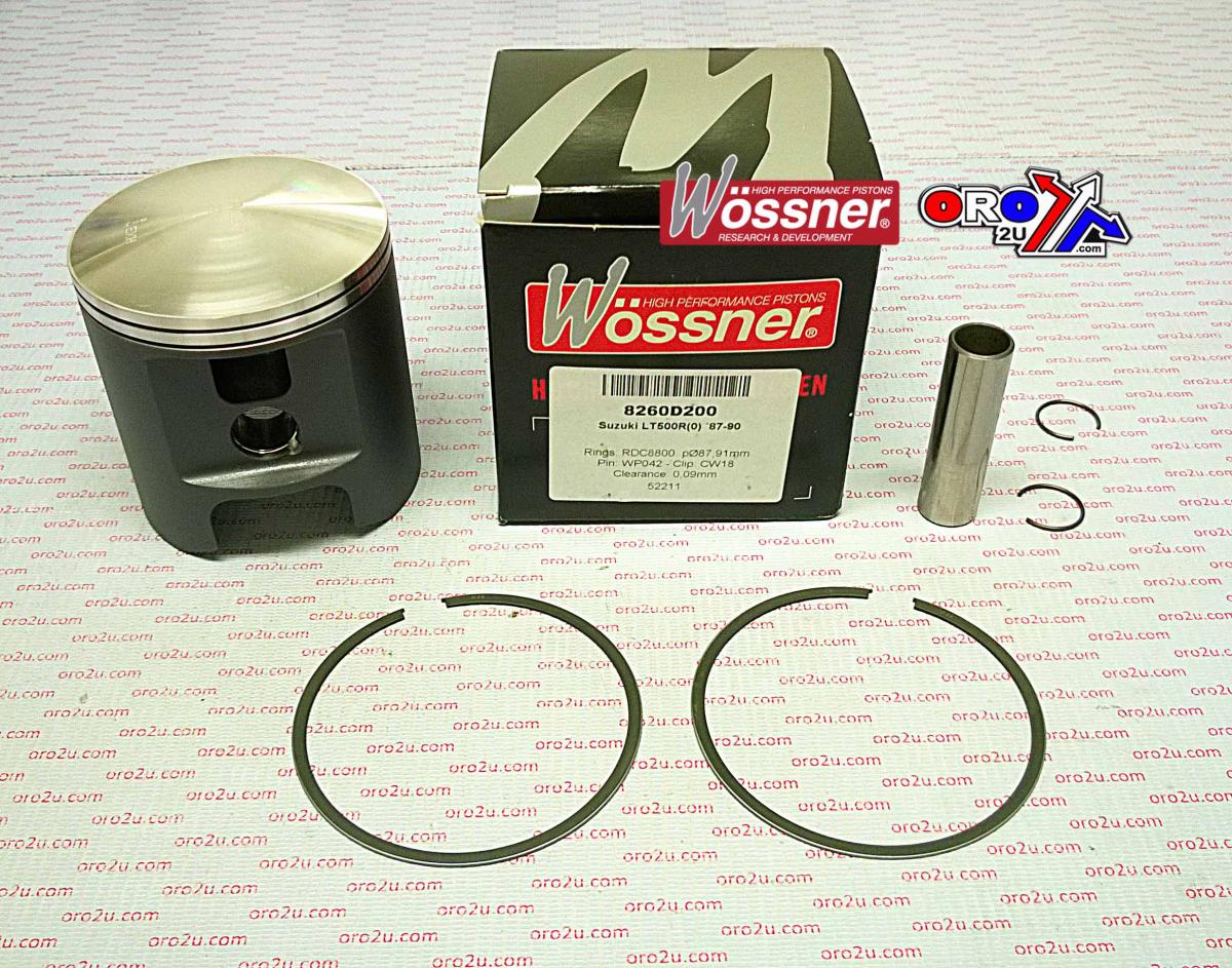WOSSNER 89mm PISTON KIT SUZUKI LT500R 1987-1990, Pro-Lite