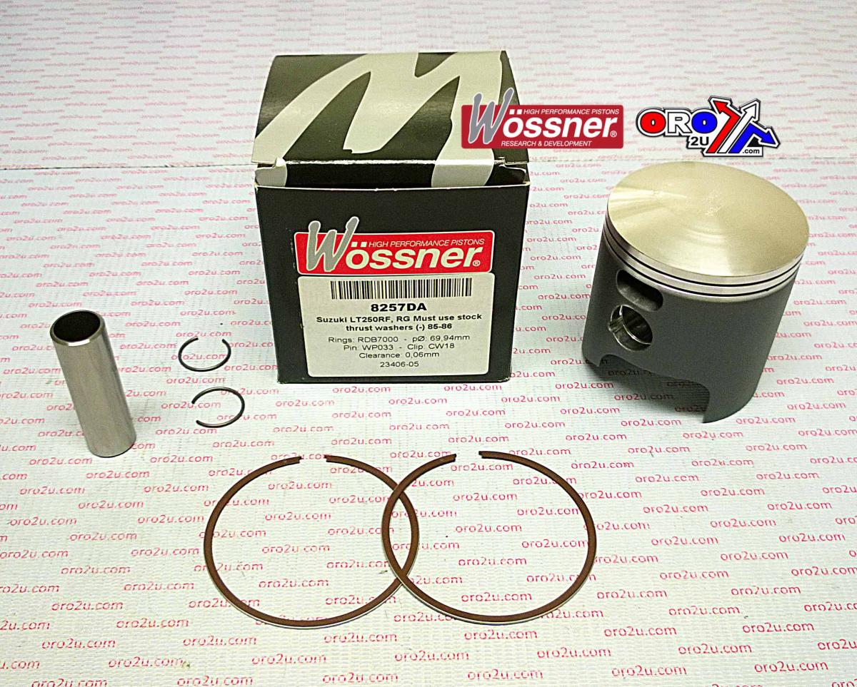 WOSSNER 70mm FORGED PISTON KIT SUZUKI LT250R 1985-1986