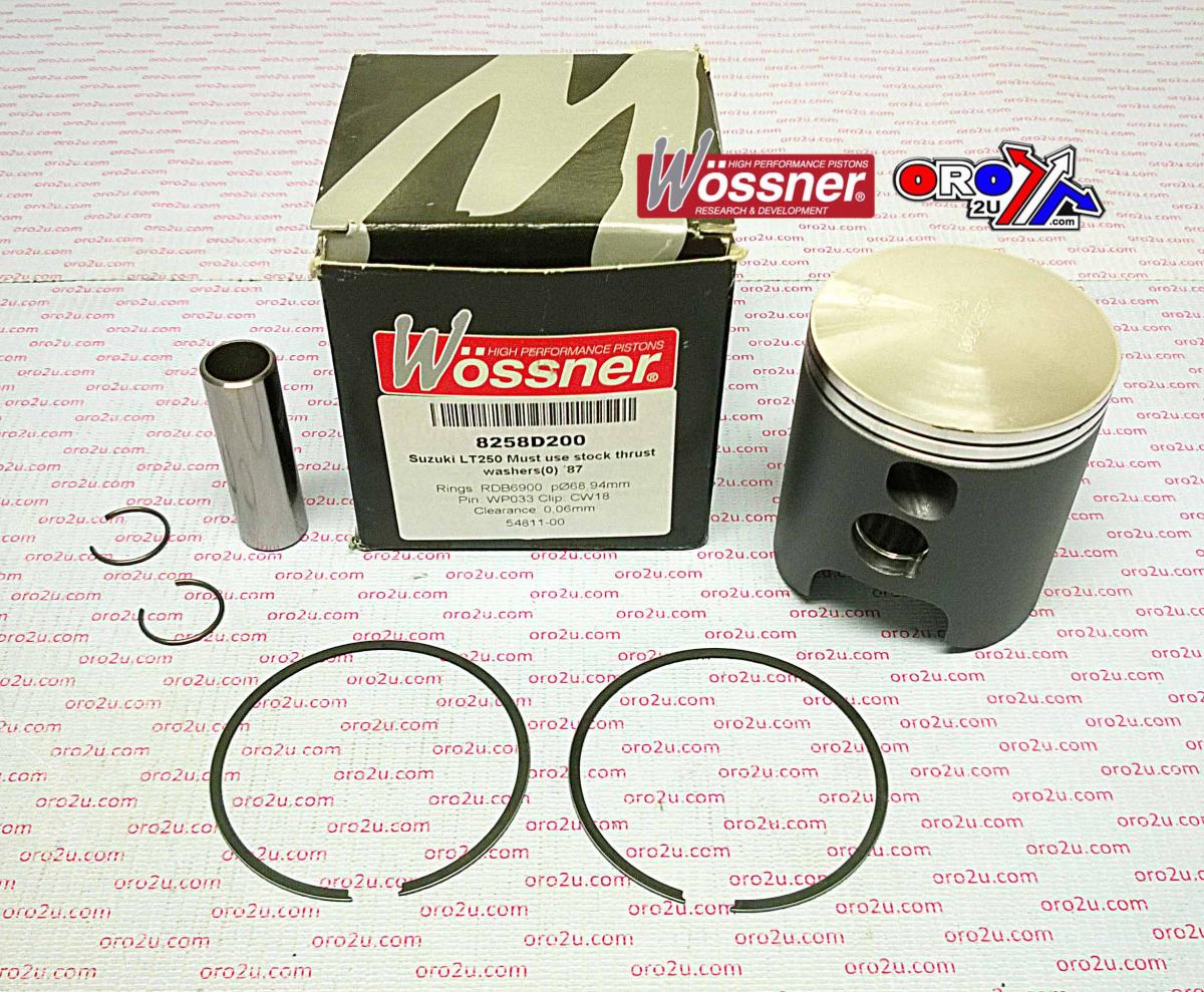 WOSSNER 67.5mm PISTON KIT SUZUKI LT250R 1987