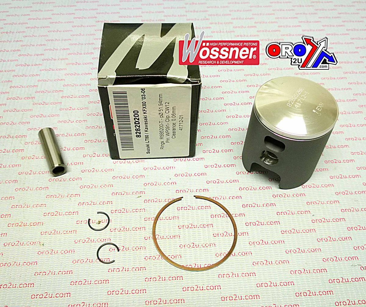 WOSSNER 50mm PISTON KIT SUZUKI LT80 1987-2006, KAWASAKI KFX80 2003-2006