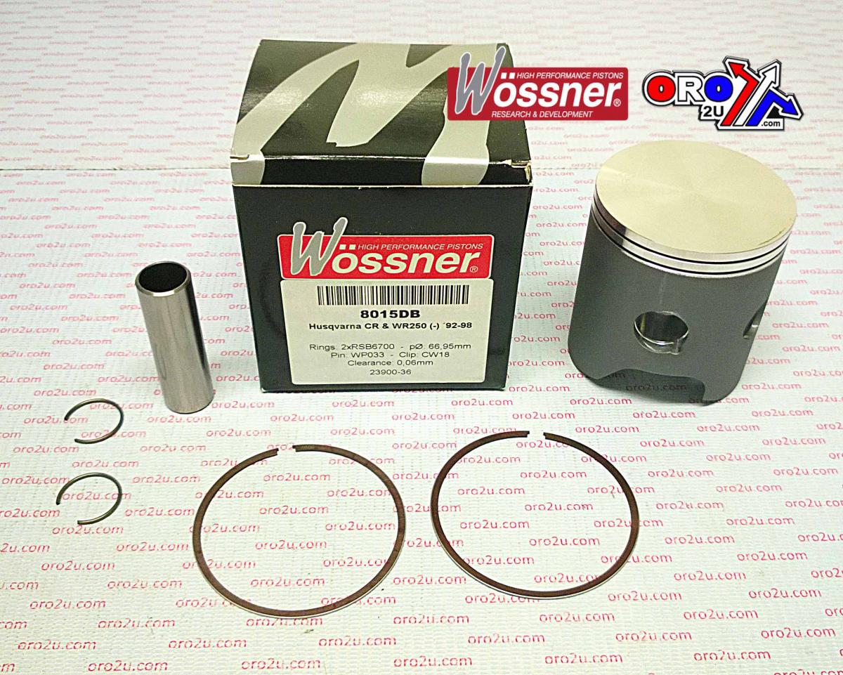 WOSSNER 67mm PISTON KIT C, HUSQVARNA CR250 92-98, WR250 92-98