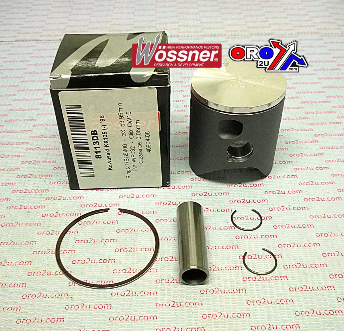 PISTON KIT 1998 KX125 54.00 C WOSSNER 8113DC KAWASAKI MX
