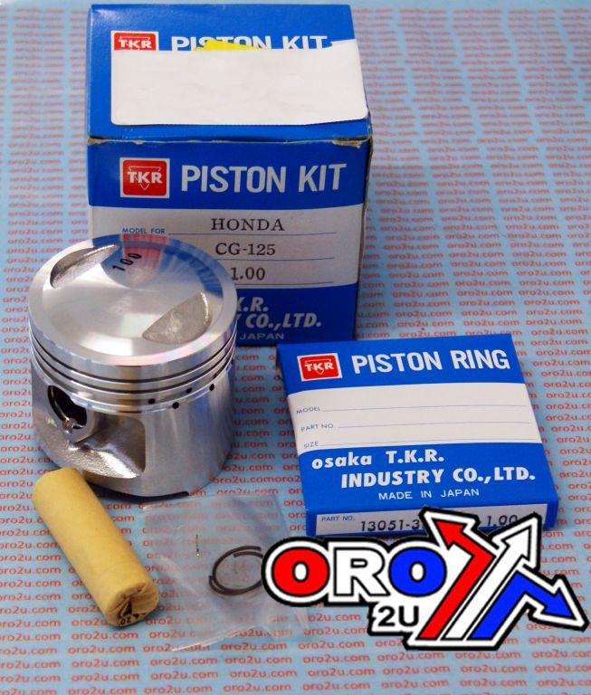 TKR 58.5mm PISTON KIT HONDA XL125 77-87, TL125, CG125, CB125J