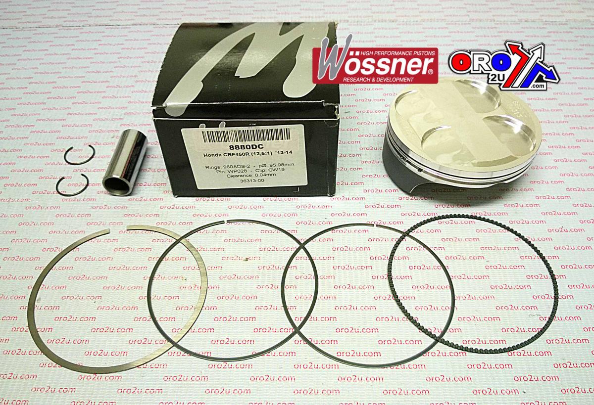 PISTON KIT 13-14 CRF450 96.00 WOSSNER 8880DC