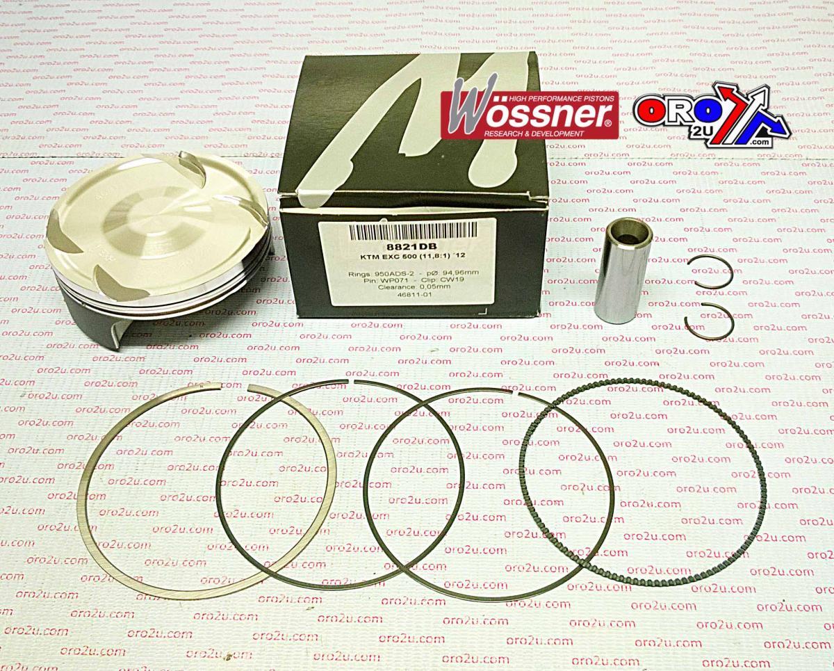 WOSSNER 95mm PISTON KIT B, KTM EXC 500 12-19, HUSQVARNA FE501 13-18
