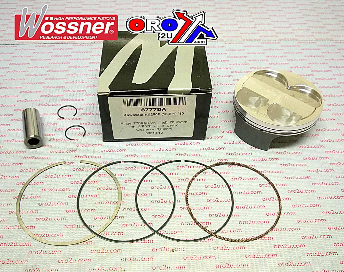 WOSSNER 77mm PISTON KIT C, KAWASAKI KX250F 2010