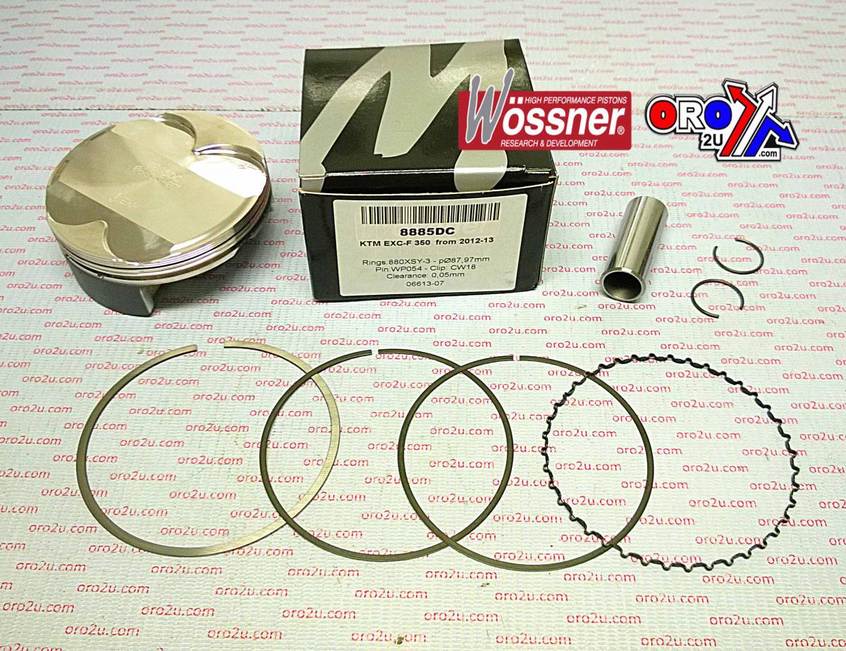 WOSSNER 88mm PISTON KIT C, KTM 350 EXC-F 12-16, FREERIDE 12-17, HUSQ FE350 14-16