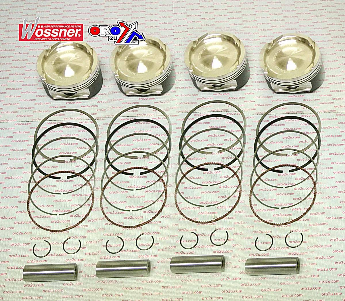 WOSSNER 83mm PISTON KIT SUZUKI GSX1300R HAYABUSA TURBO 2008-2020 (X4)