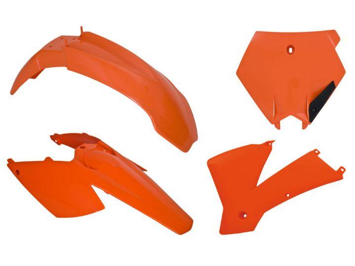 PLASTIC KIT/4 KTM 05-06 ORANGE RACETECH KITKTM-AR0-504