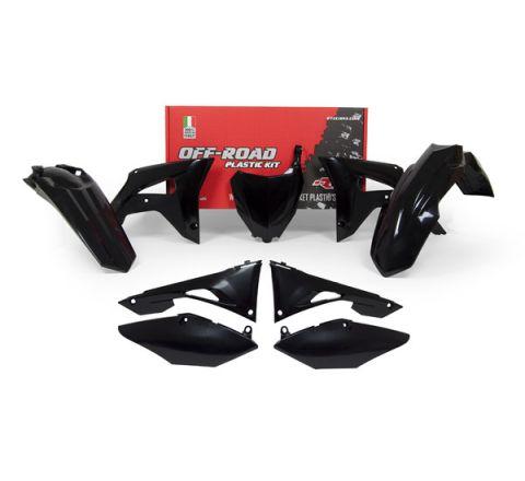 R-TECH BLACK PLASTIC KIT HONDA CRF450R 2017-2018, CRF250R 2018