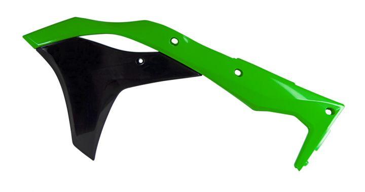 R-TECH GREEN RADIATOR SCOOPS KAWASAKI KX250F 2017-2020
