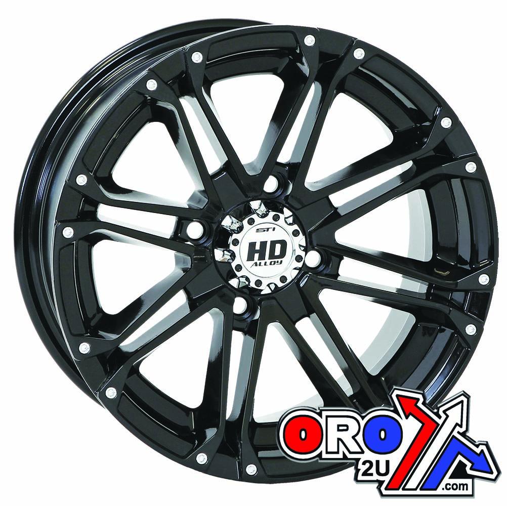 ALU RIM STI 12x7 4/110 BLACK, WHEEL OFFSET 2+5