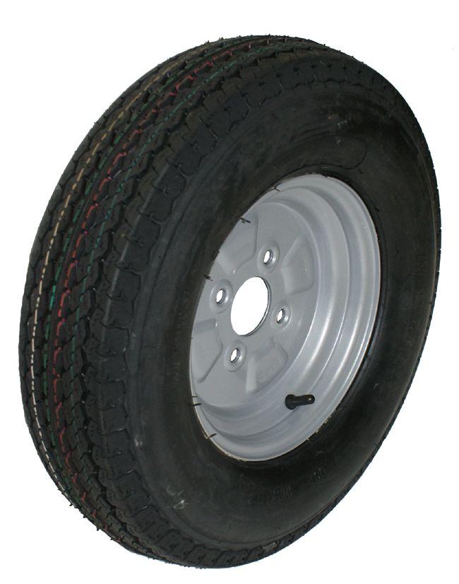 TRAILER TYRE 5.00/5.00-10 +Rim, 60mm BORE