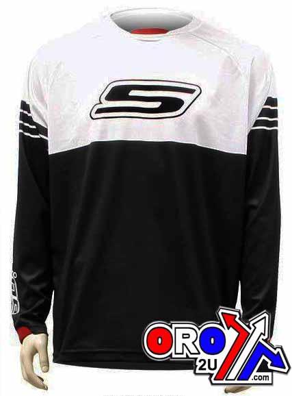 S-LINE MX LARGE JERSEY BLACK/WHITE