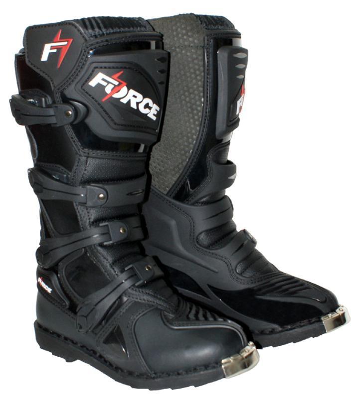 KIDS FORCE MX BOOTS, BLACK 3.5 (EURO 36)