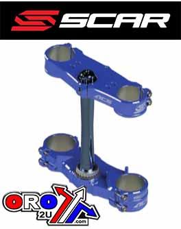 TRIPLE CLAMPS 22 BLUE YZ250F 12-20, YZ450F 10-20, OFFSET 22mm SCAR S1424