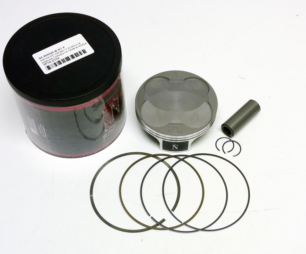 NAMURA 96mm FORGED PISTON KIT A, HONDA CRF450R 2017-2025, CRF450RX 2019-2025