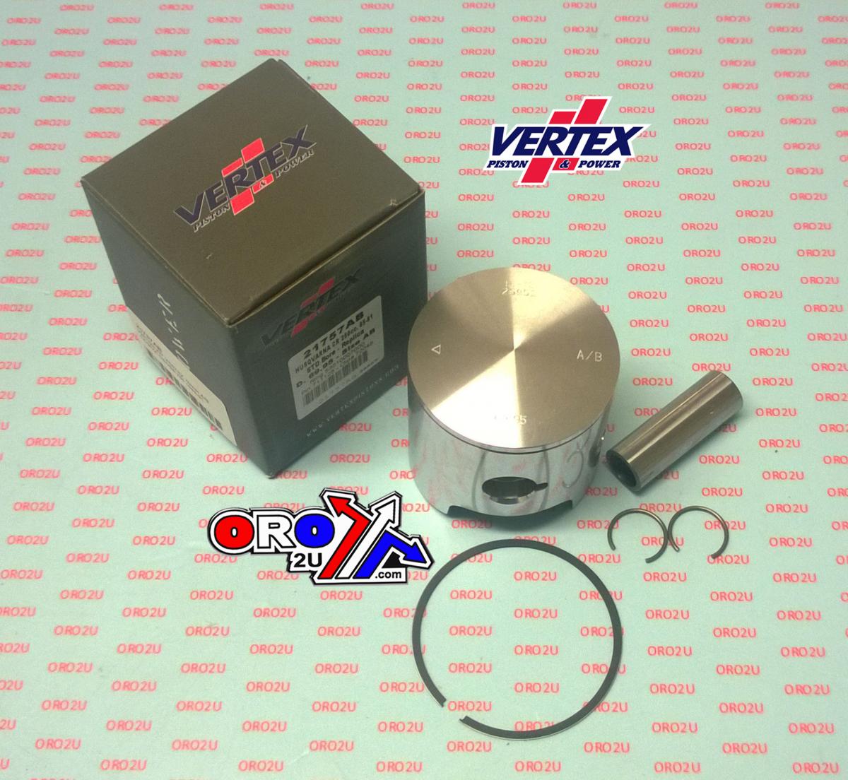 PISTON KIT VERTEX 70 E/F HUSKY CR/WR250 85-91, VERTEX 21757EF