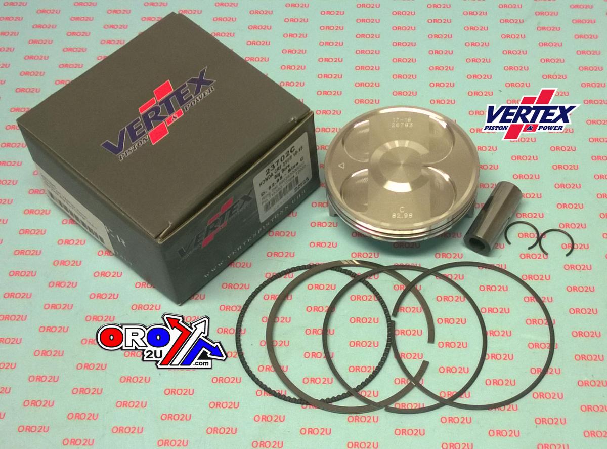 PISTON KIT VERTEX 83.0 C HONDA CRF 250R 10-17, OS+5.20 BIG BORE COMPR 13,2:1