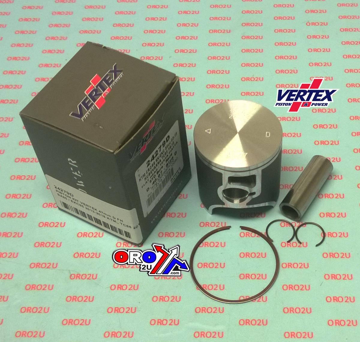 PISTON KIT VERTEX 24279C 47.0 C FH RACE KTM SX/EXC 85 03-22, HUSKY FLATHEAD