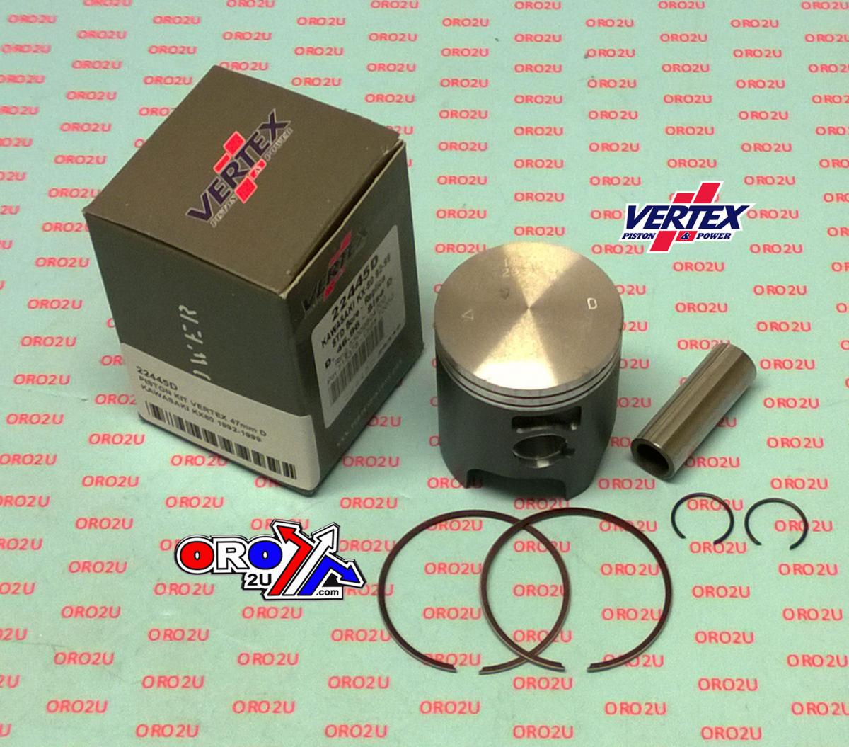PISTON KIT VERTEX 47.0 B KAWASAKI KX 80 92-99, VERTEX 22445B